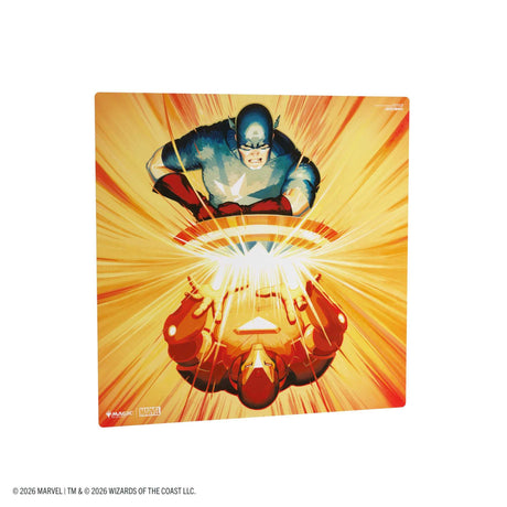 Gamegenic Magic: The Gathering Marvel Super Heroes Prime 2-Player Playmat - Iron Man/Captain America