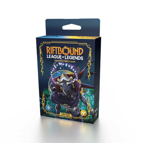 o	Riftbound: League of Legends Trading Card Game - Set 1 -Origins Champion Deck - Viktor Display