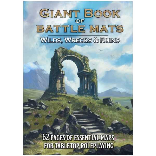 Wilds, Wrecks and Ruins Giant Book of Battle Mats  -  Loke Battlemats