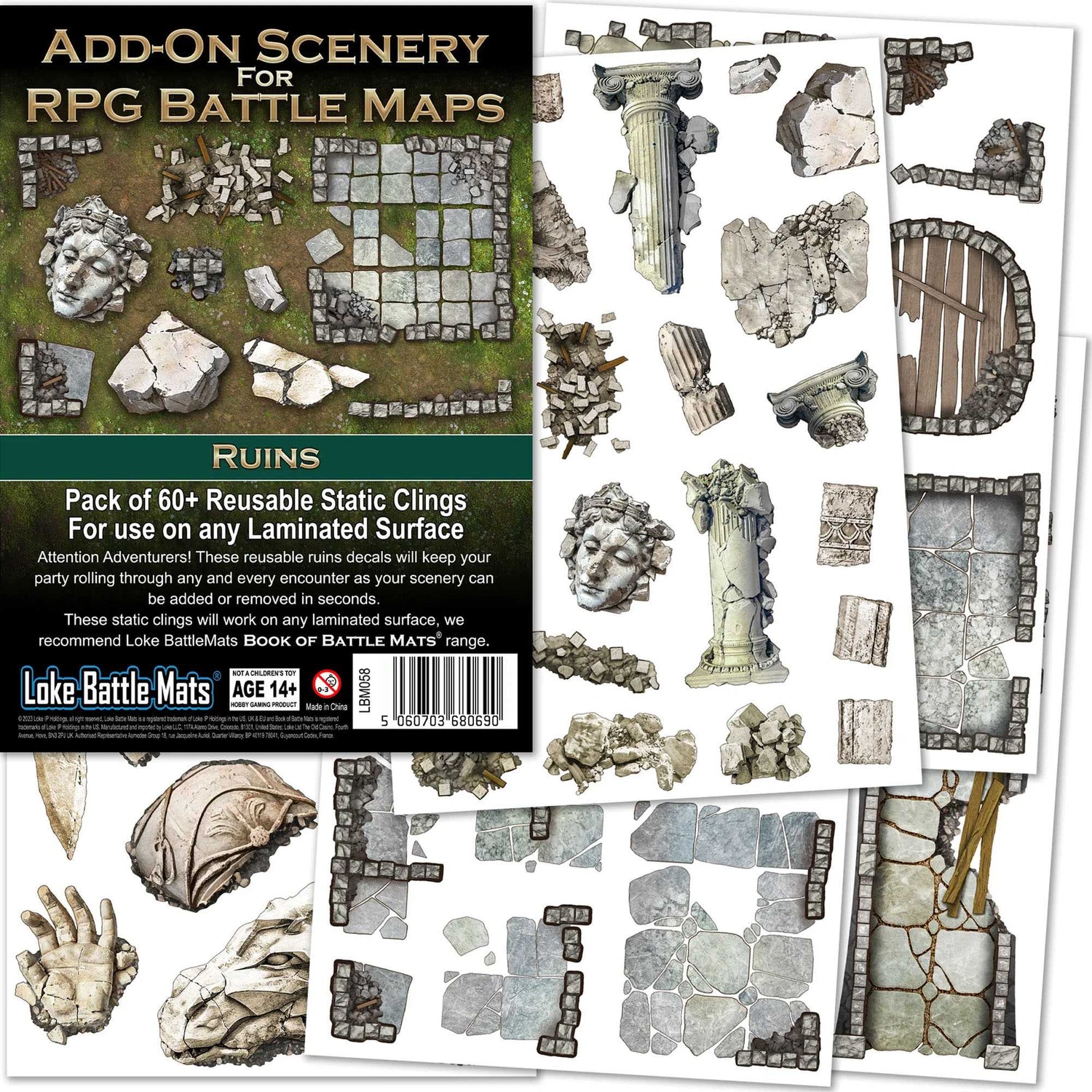 Add-On Scenery For RPG Battle Maps: Ruins – Asmodee UK