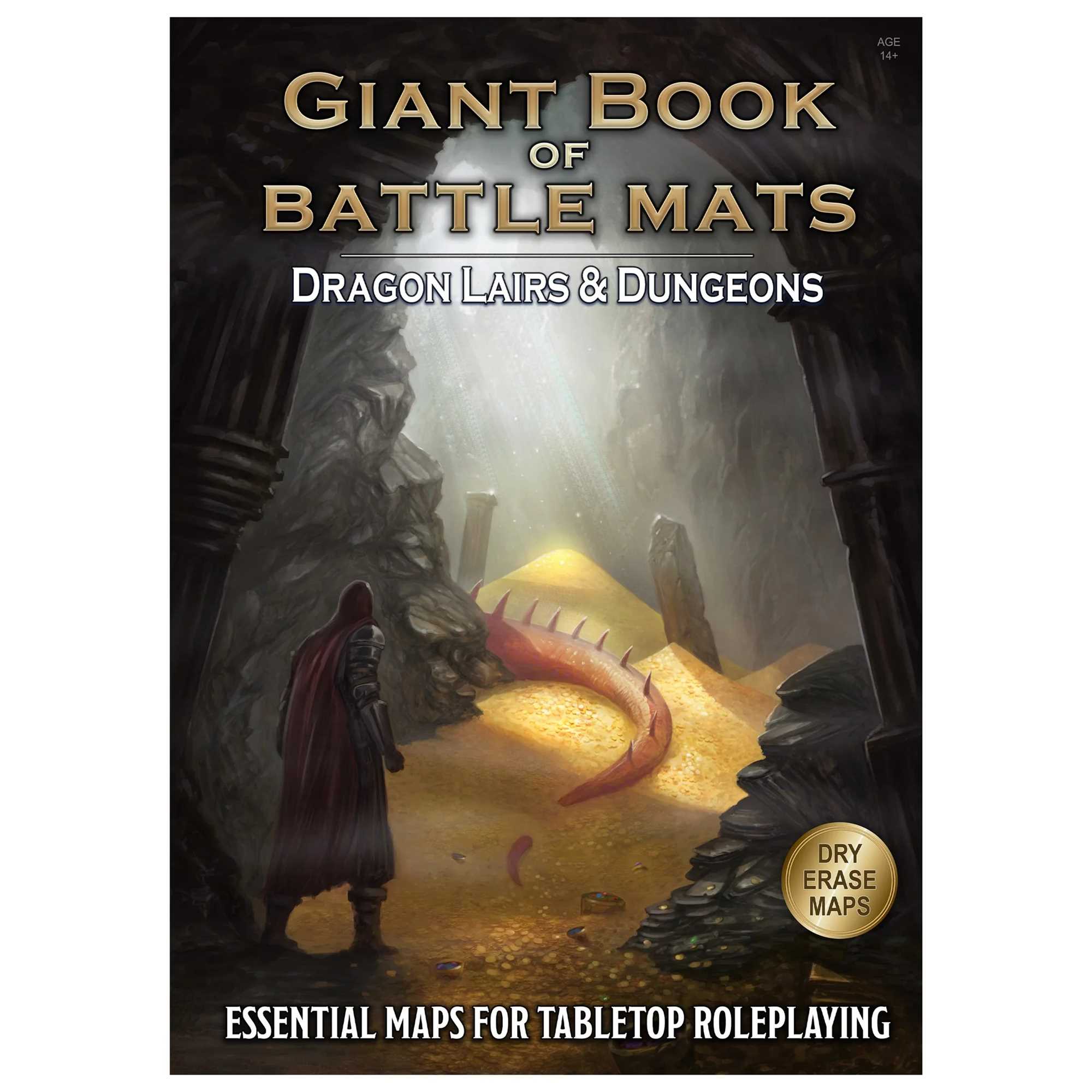 Dragon Lairs and Dungeons: Giant Book of Battle Mats - Loke Battlemats