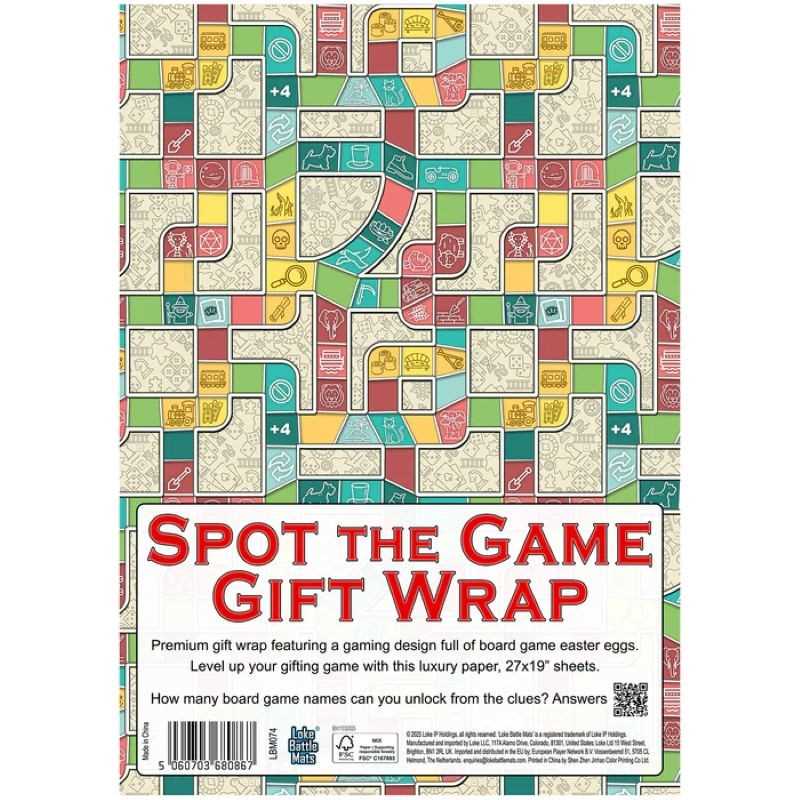 Spot the Game Gift Wrap (Pack of 5 Sheets)