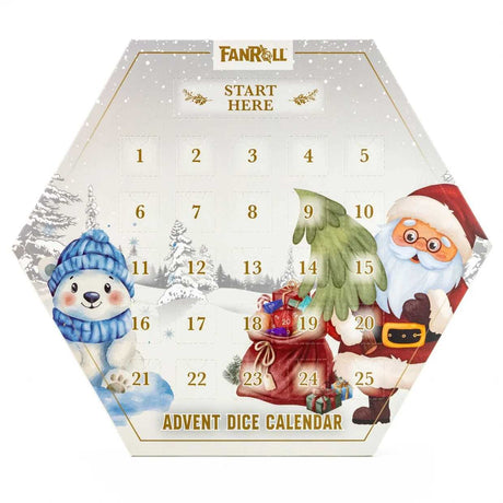 FanRoll Holiday Dice Advent Calendar (2026 version)