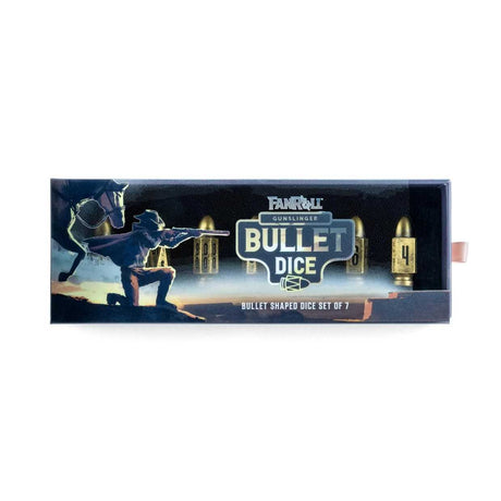 FanRoll Resin Bullet Poly Dice Set: Gunslinger