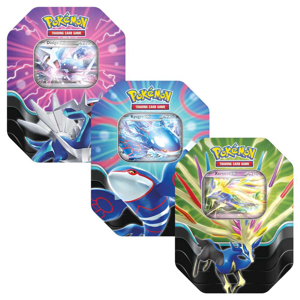 Pokmon TCG: Azure Legends Tin Assorted Display Pokmon TCG: Azure Legends Tin Assorted Display