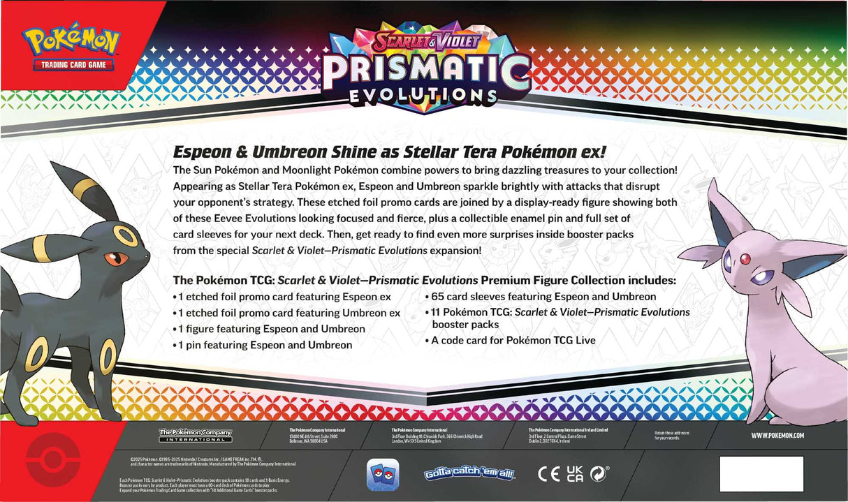 Pokmon TCG: Scarlet & Violet 8.5 Prismatic Evolutions - Premium Figur Asmodee UK Pokmon TCG: Scarlet & Violet 8.5 Prismatic Evolutions - Premium Figur Asmodee UK