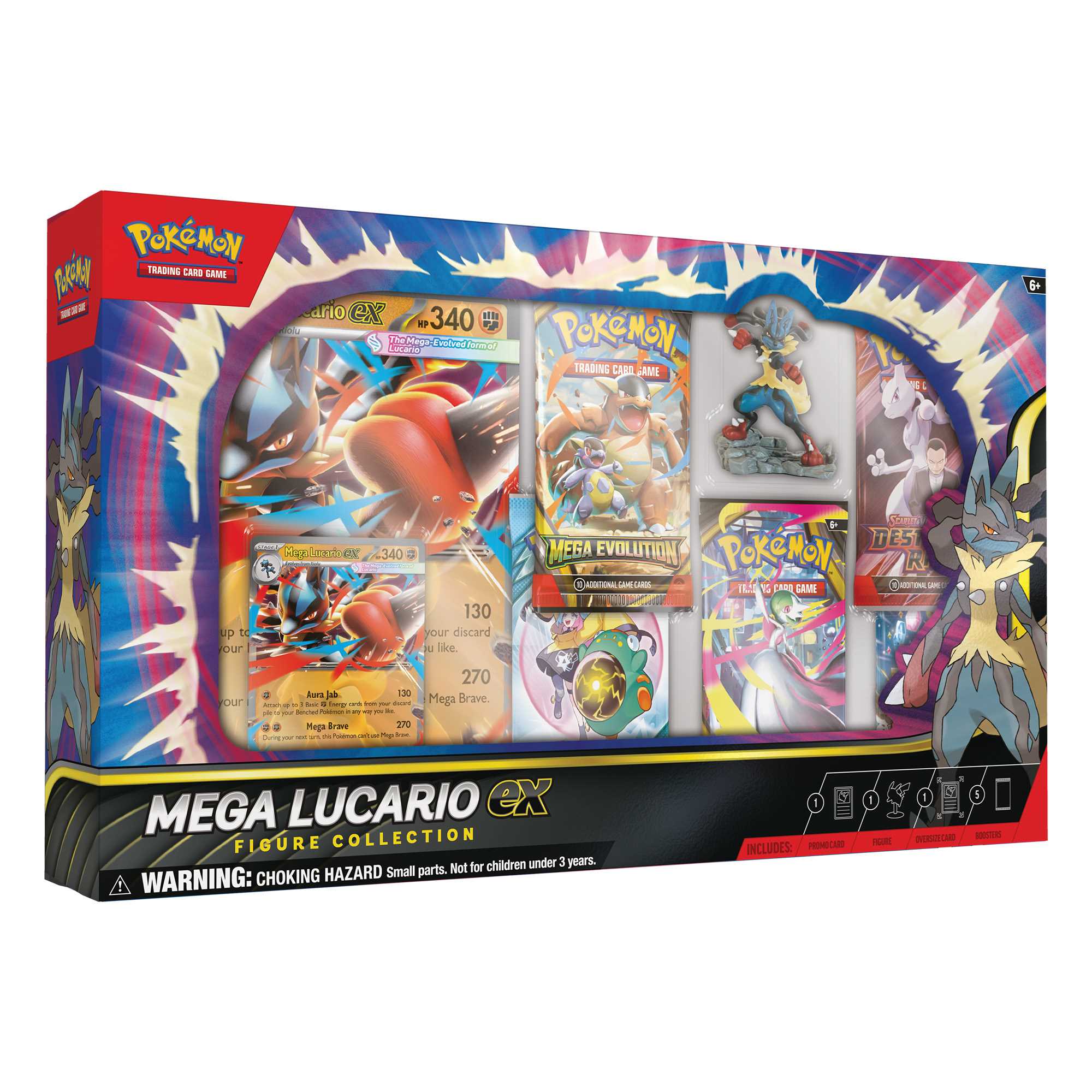 Pokémon TCG: Mega Lucario ex Figure Collection - Case of 6