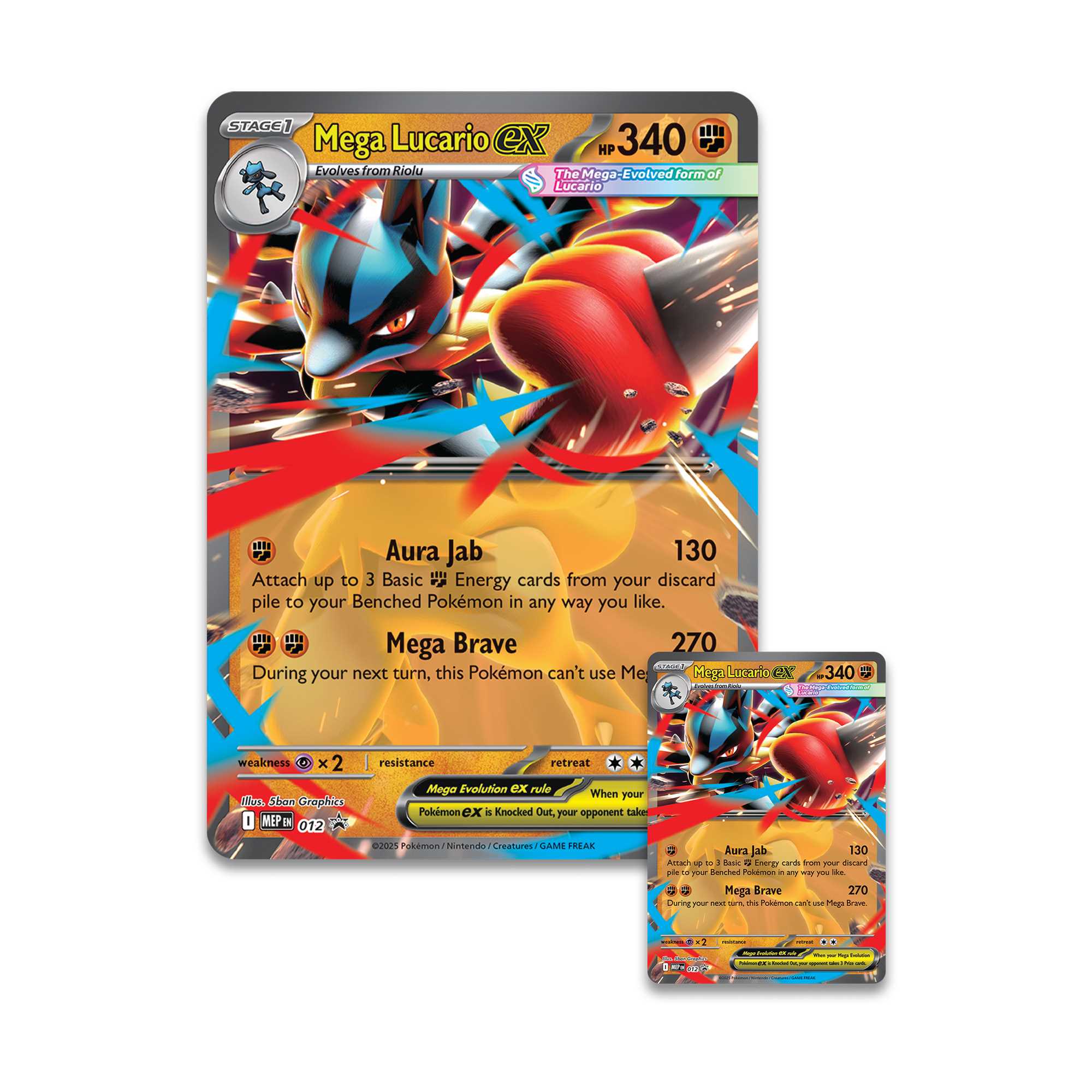 Mega Lucario EX Figure Box メガルカリオ ポケモン Pokémon TCG: Mega Lucario ex Figure Collection - Case of 6