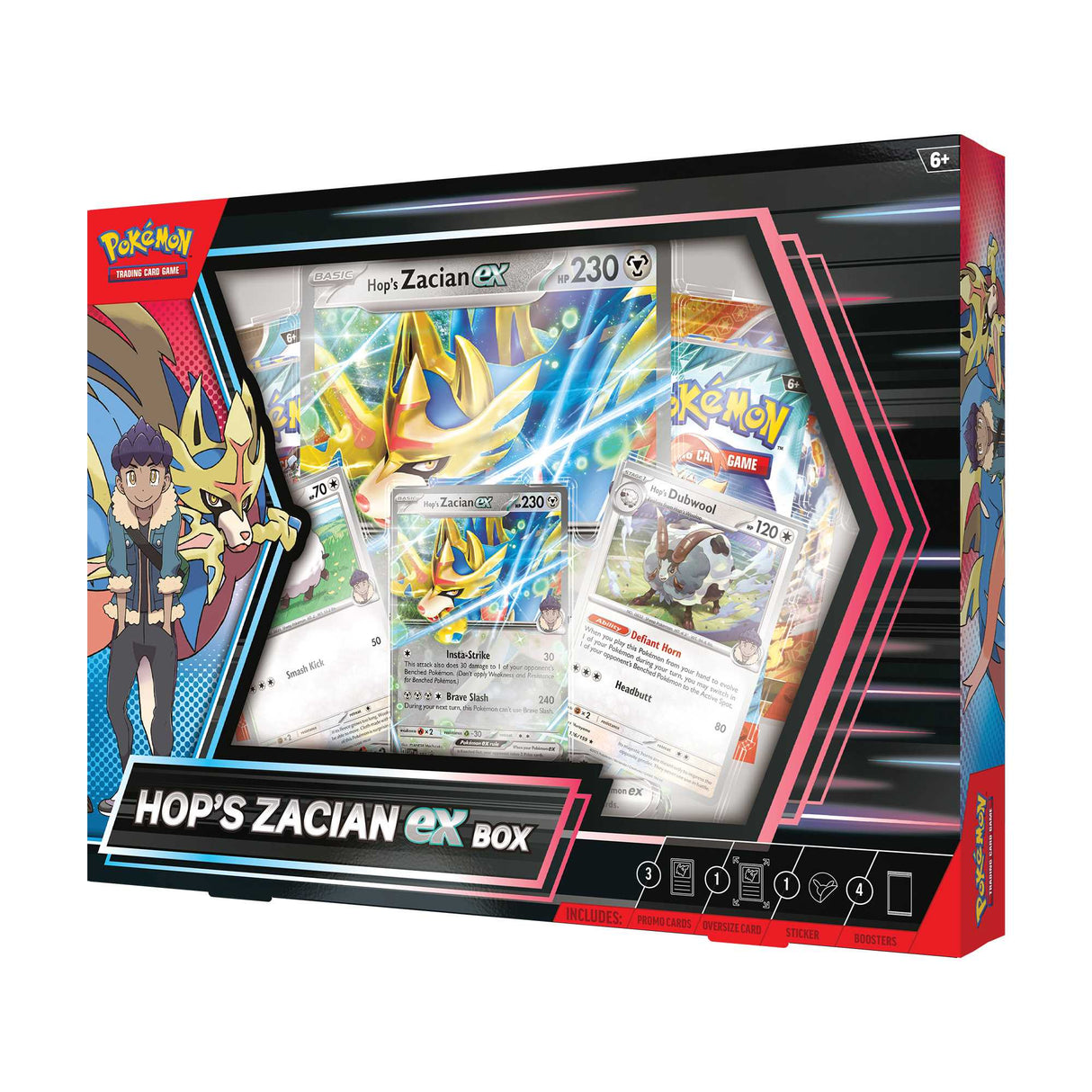 Pokemon TCG: Hop's Zacian ex Box Asmodee UK Pokemon TCG: Hop's Zacian ex Box Asmodee UK