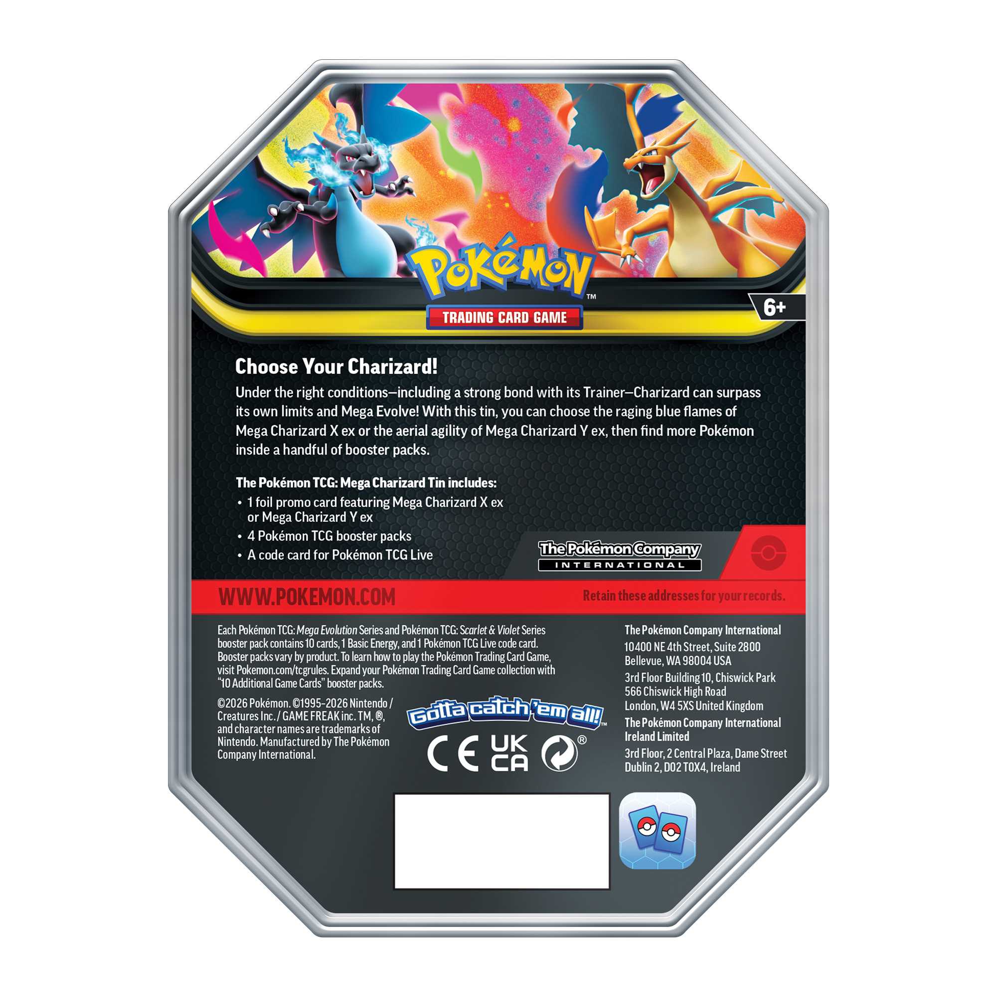 Pokémon TCG: Mega Charizard ex Tin – Asmodee UK