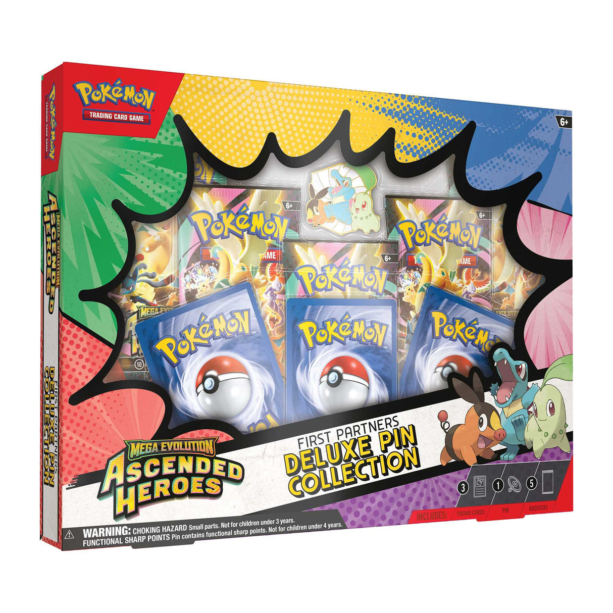 Pokémon TCG: Mega Evolution Ascended Heroes - First Partners Deluxe Pin Collection