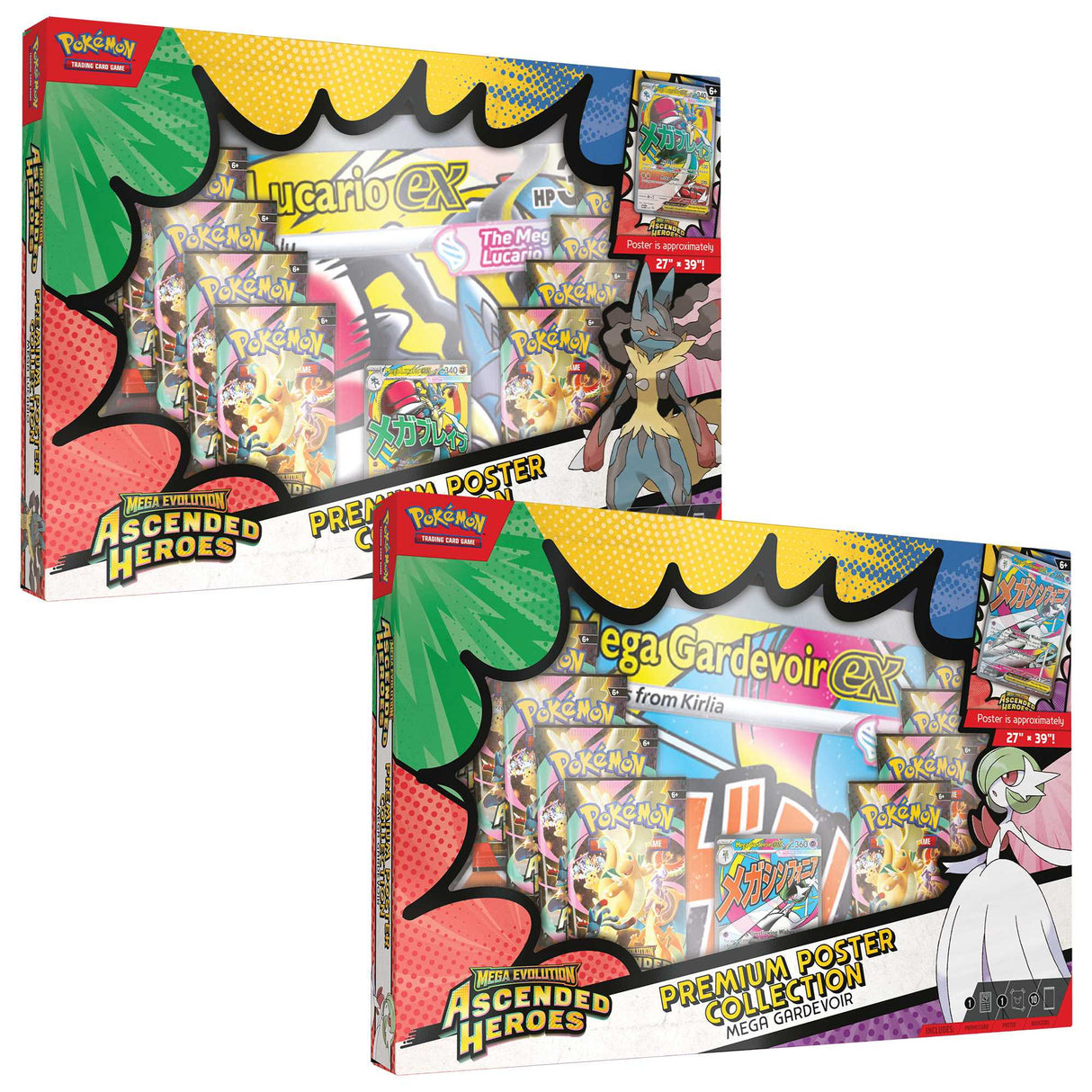 Pokémon TCG: Mega Evolution Ascended Heroes - Premium Poster Collection - Assortment (Case of 6)