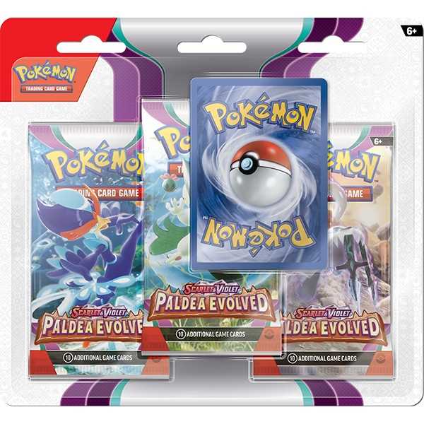 Pokmon TCG: Scarlet & Violet 2 Paldea Evolved 3-Pack Booster Display Pokmon TCG: Scarlet & Violet 2 Paldea Evolved 3-Pack Booster Display