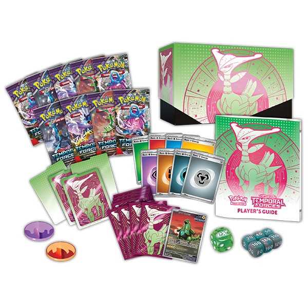 Pokémon TCG: Scarlet & Violet 5 - Temporal Forces - Elite Trainer Box: Walking Wake and Iron Leaves CASE of 10