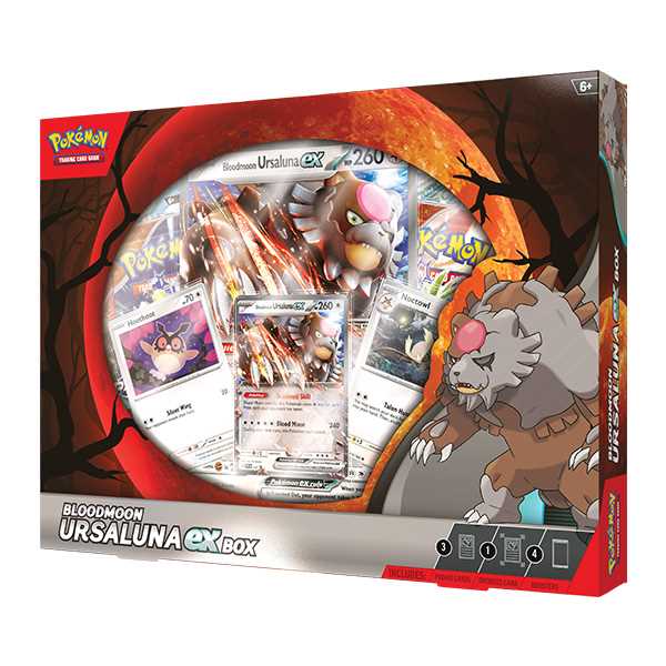 pokémon - trading card game: bloodmoon ursaluna ex box Pokémon TCG: Bloodmoon Ursaluna ex Box