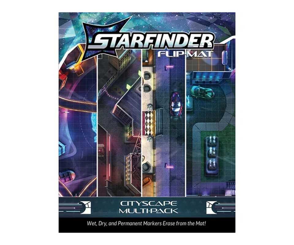 Starfinder Flip-Mat: Cityscape Multi-Pack