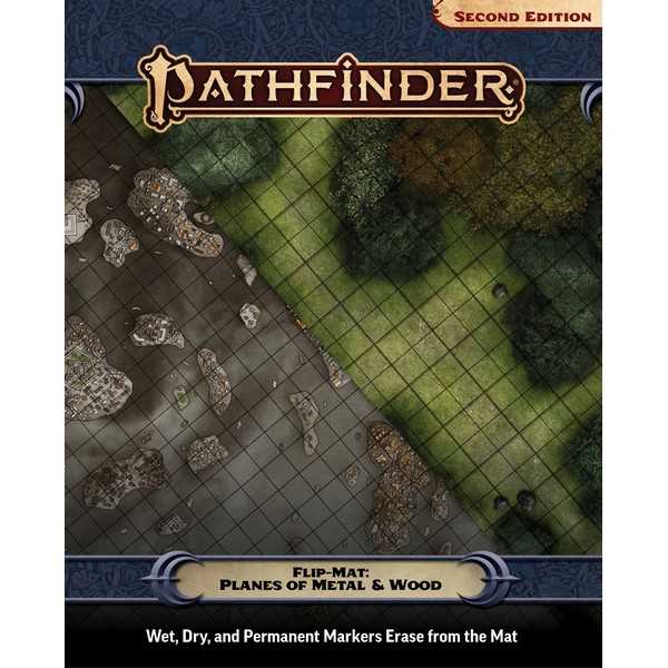 Planes of Metal and Wood Flip Mat: Pathfinder -  Paizo Publishing