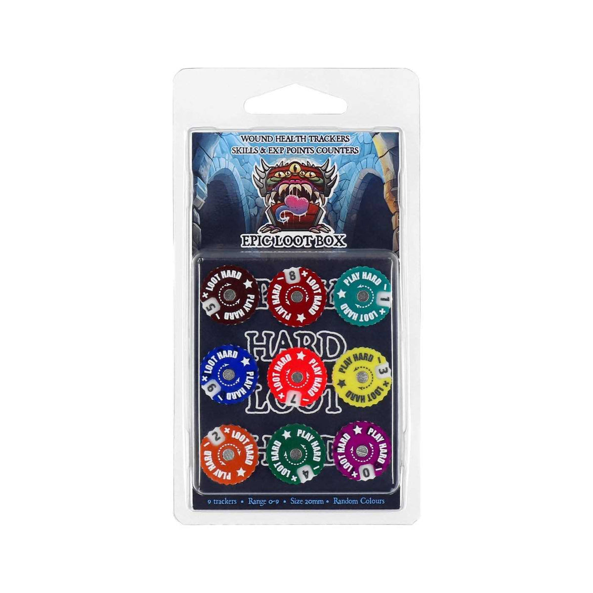 Epic Loot Box: Tracker 20mm, 0-9 Random Colours 9 Pack