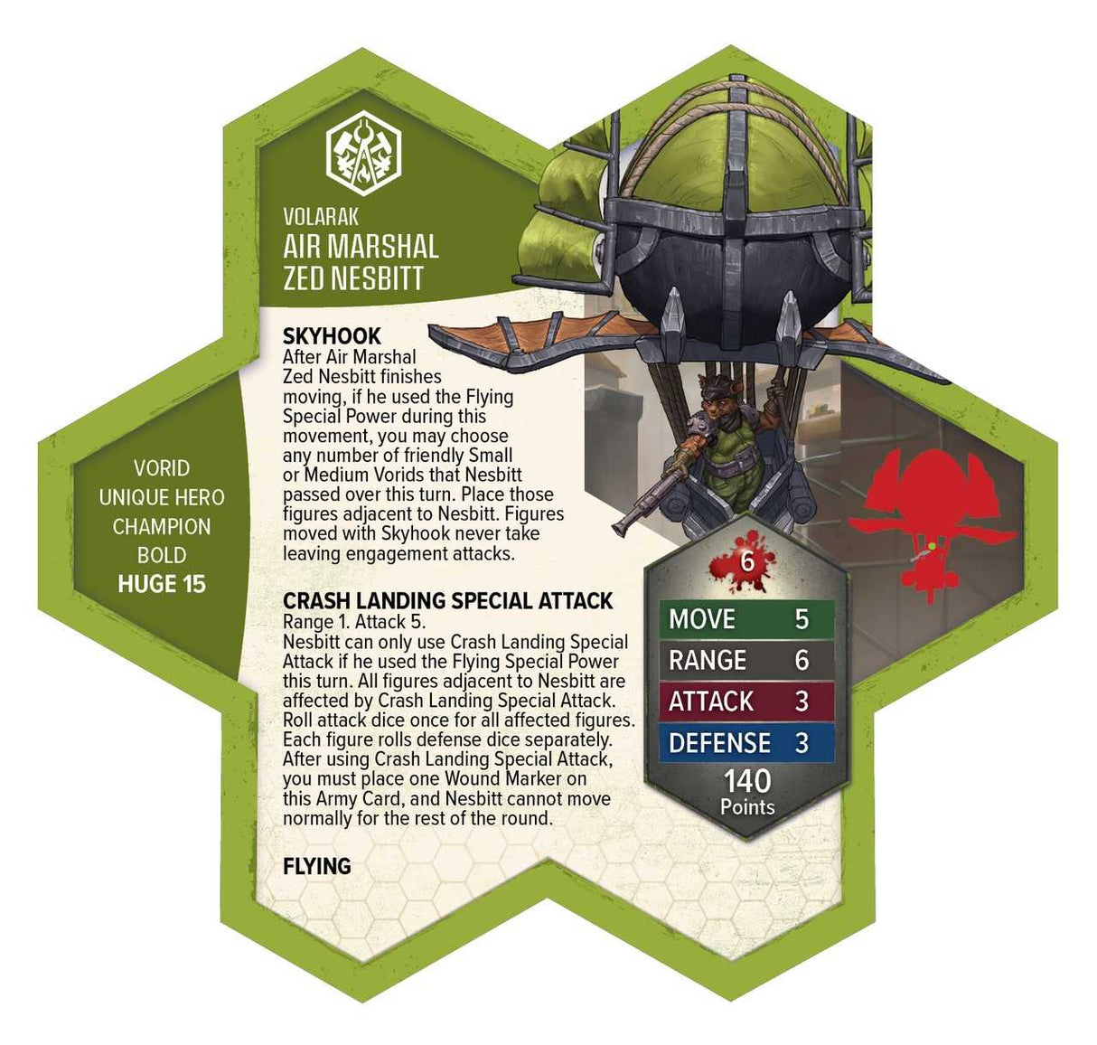 Heroscape: Air Marshal Zed Nesbitt Army Expansion