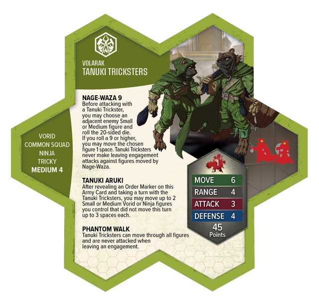 Heroscape: Molten Crustaceans and Tanuki Tricksters Army Expansion