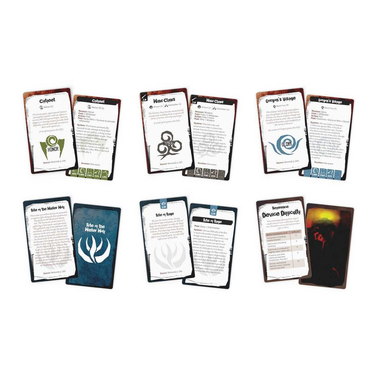 Werewolf: The Apocalypse 5th Edition RPG- Gift and Rite Deck - Accessory