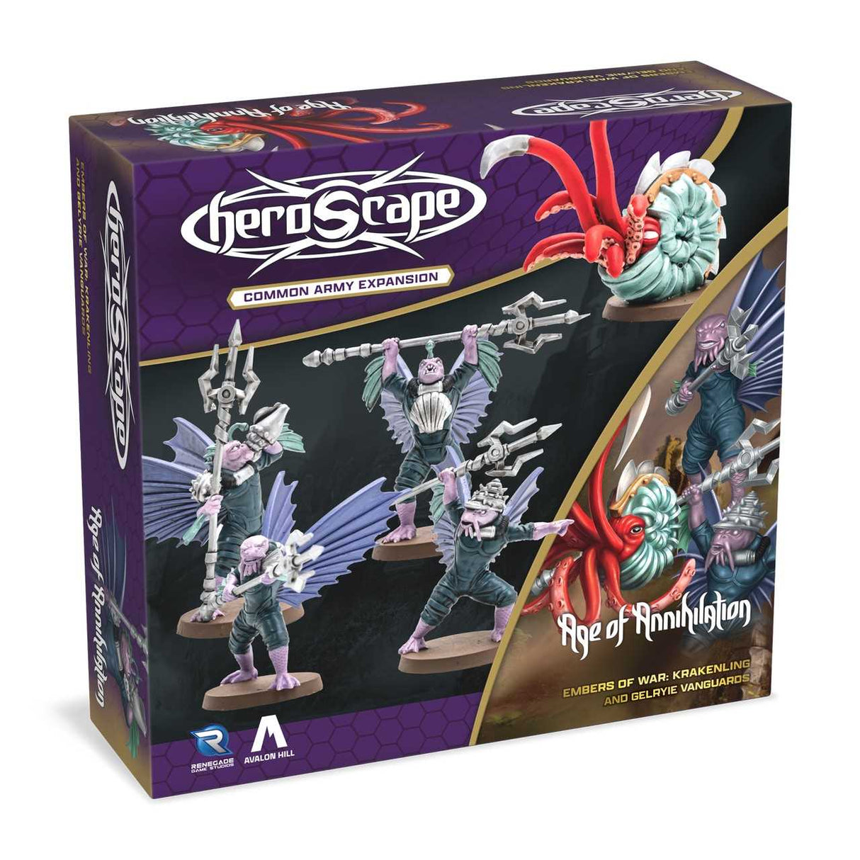 Heroscape: Krakenling and Gelryie Vanguards Army Expansion