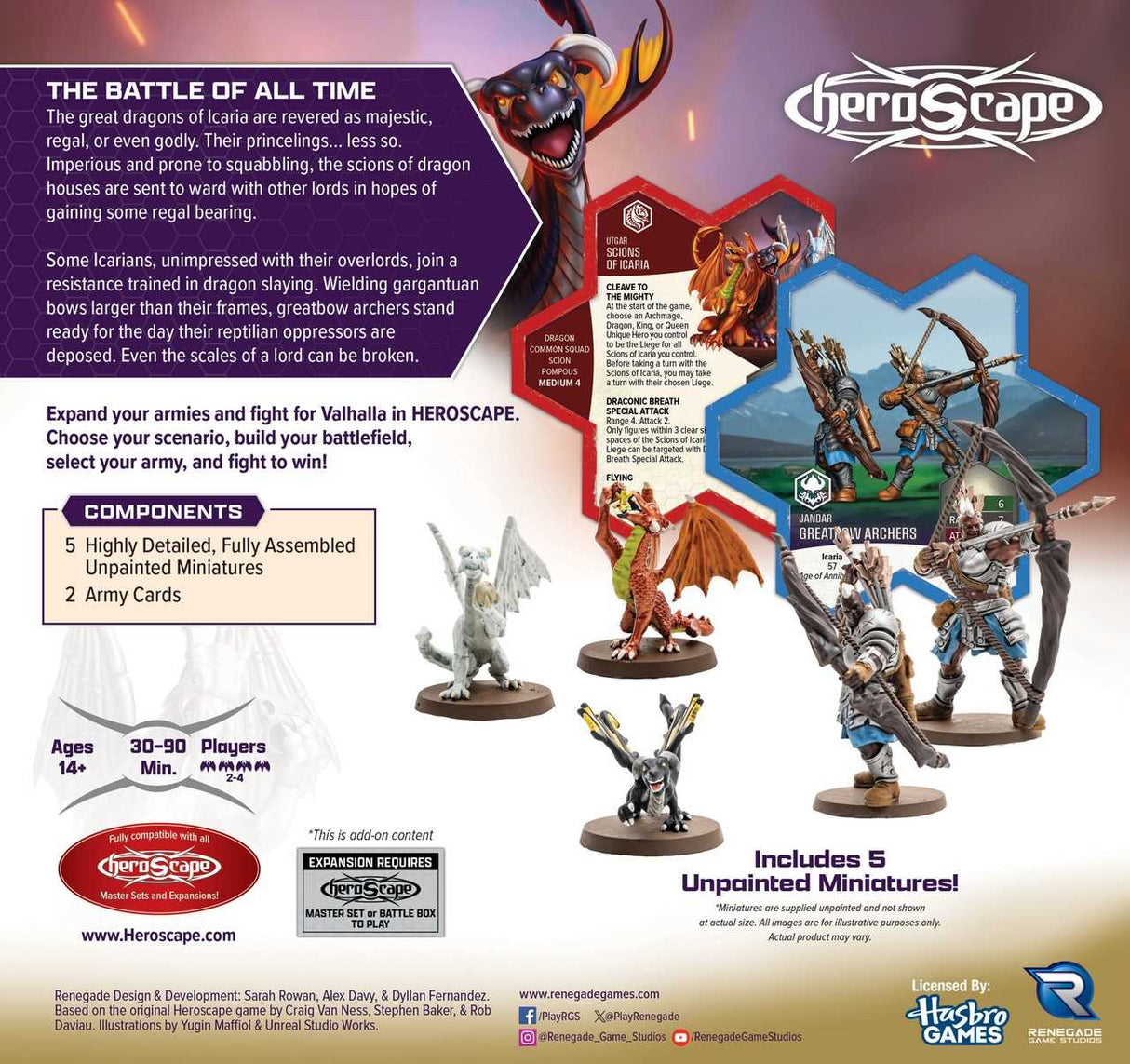 Heroscape: Greatbow Archers and Scions of Icaria Army Expansion