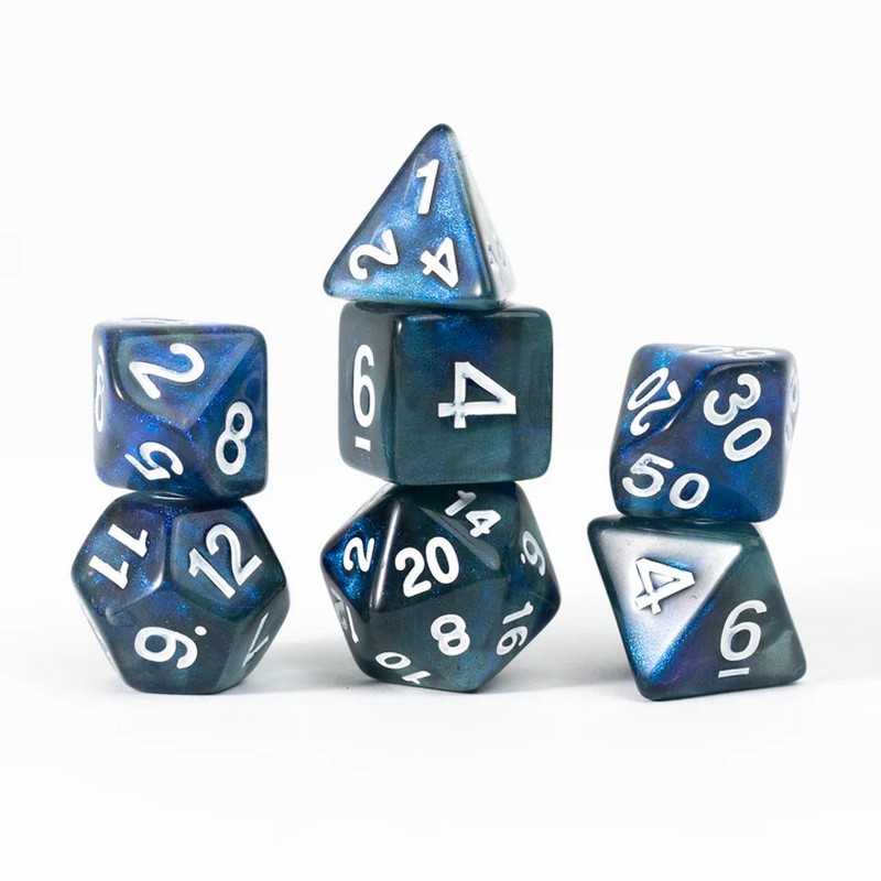 Sirius Dice: Treasures Unearthed 7-Piece Polyhedral - Sapphire