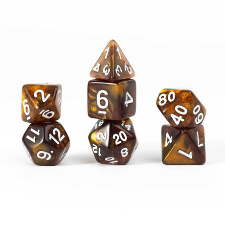 Sirius Dice: Treasures Unearthed 7-Piece Polyhedral - Topaz