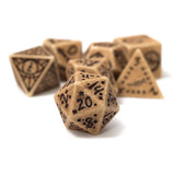 Sirius Dice: Illusory Stone - Sandstone 7-Piece Polyhedral Dice Set