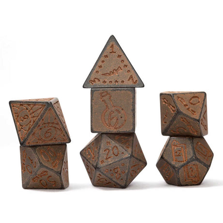 Sirius Dice: Illusory Stone - Granite 7-Piece Polyhedral Dice Set