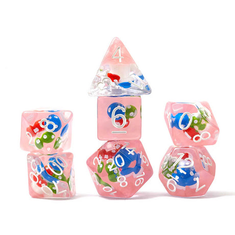 Sirius Dice: Magic Mushroom 7-Piece Polyhedral Dice Set