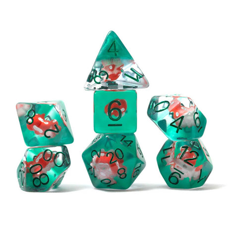 Sirius Dice: Power Mushroom 7-Piece Polyhedral Dice Set
