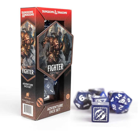 Dungeons & Dragons Adventure Dice - Fighter - Blue