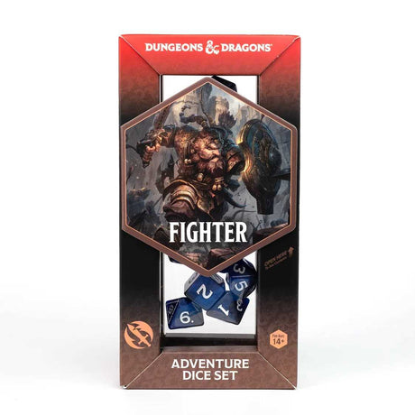 Dungeons & Dragons Adventure Dice - Fighter - Blue