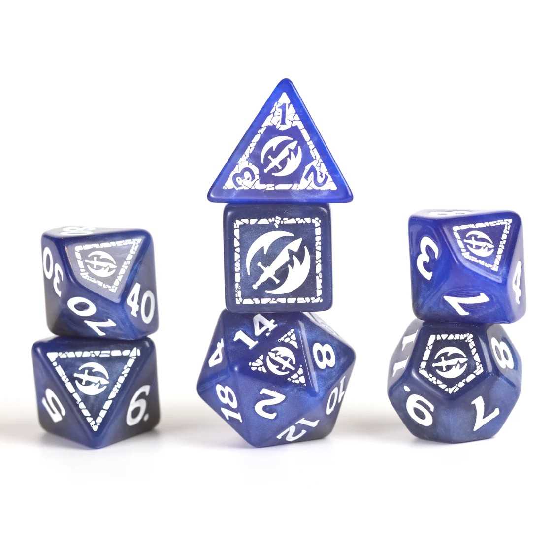 Dungeons & Dragons Adventure Dice - Fighter - Blue