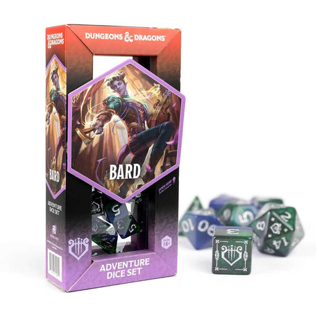 Dungeons & Dragons Adventure Dice Set - Bard: Blue