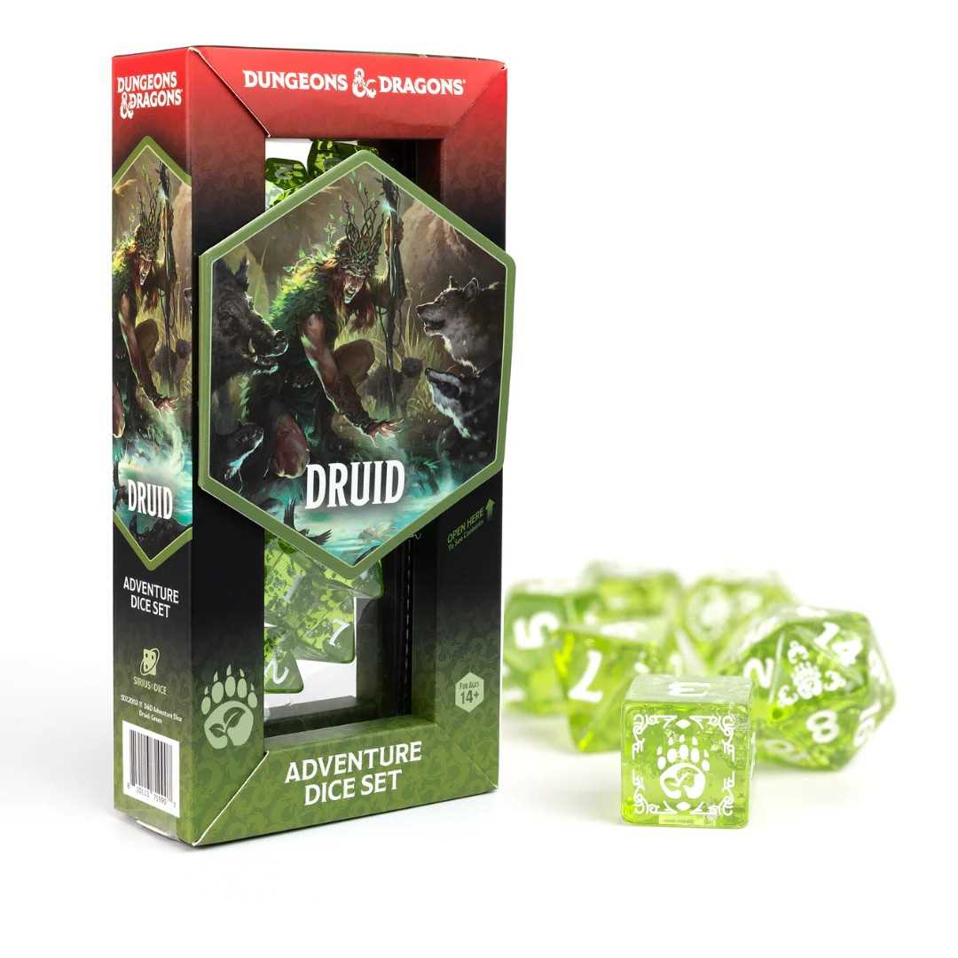 Dungeons & Dragons Adventure Dice Set - Druid: Green