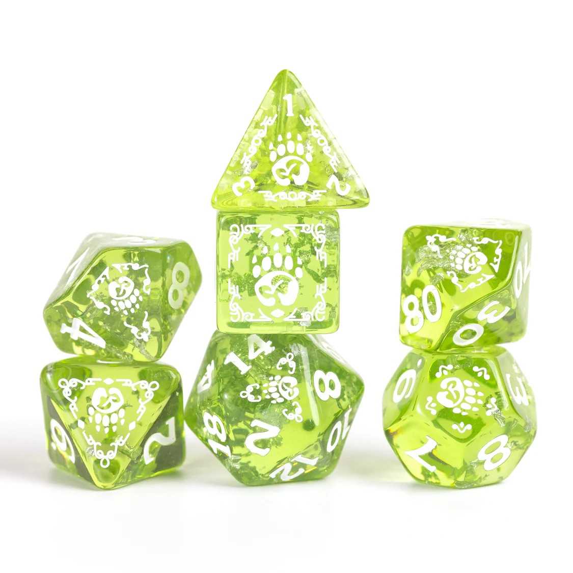 Dungeons & Dragons Adventure Dice Set - Druid: Green