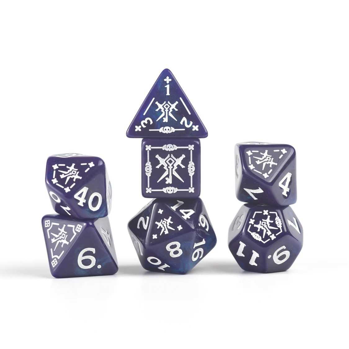 Dungeons & Dragons Adventure Dice Set - Rogue: Purple