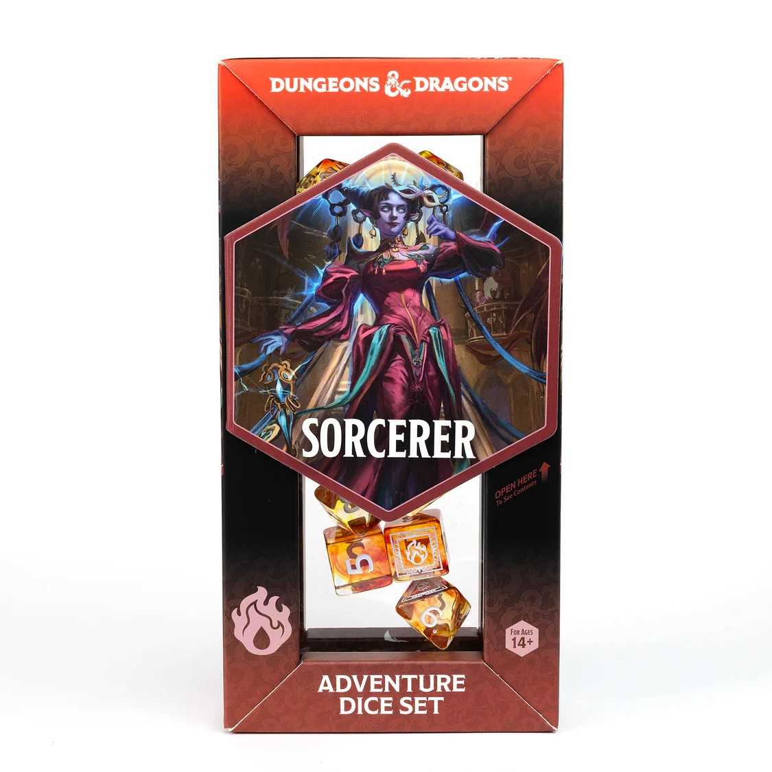 Dungeons & Dragons Adventure Dice Set - Sorcerer: Orange