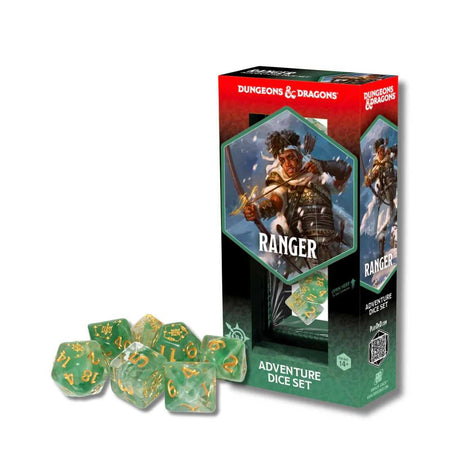 Dungeons & Dragons Adventure Dice Set - Ranger (White, Green)