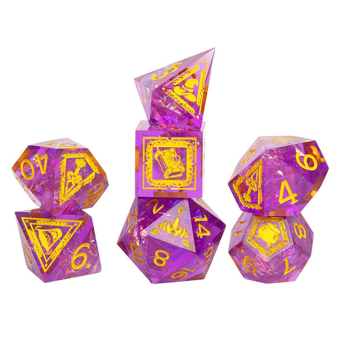 Dungeons & Dragons Adventure Dice Set - Tasha the Witch Queen – Sharp-Edged Dice Set
