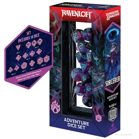 Dungeons & Dragons Adventure Dice Set - Sorcerer (Purple)