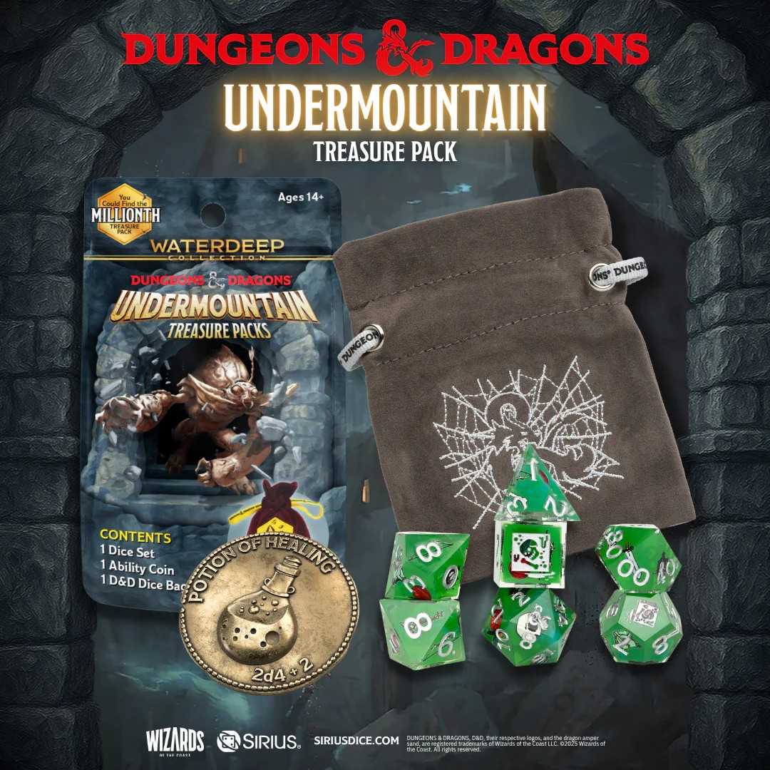 Dungeon & Dragon Undermountain Treasure Packs