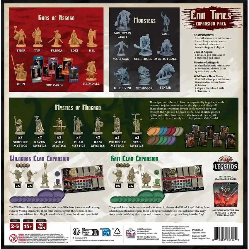 Blood Rage: End Times Expansion
