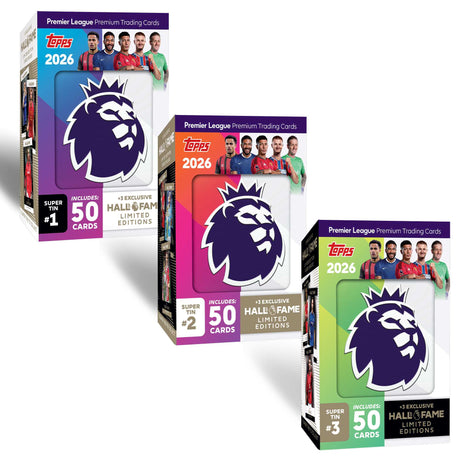Topps Premier League 2025/26 Super Tin (Hall of Fame Series)
