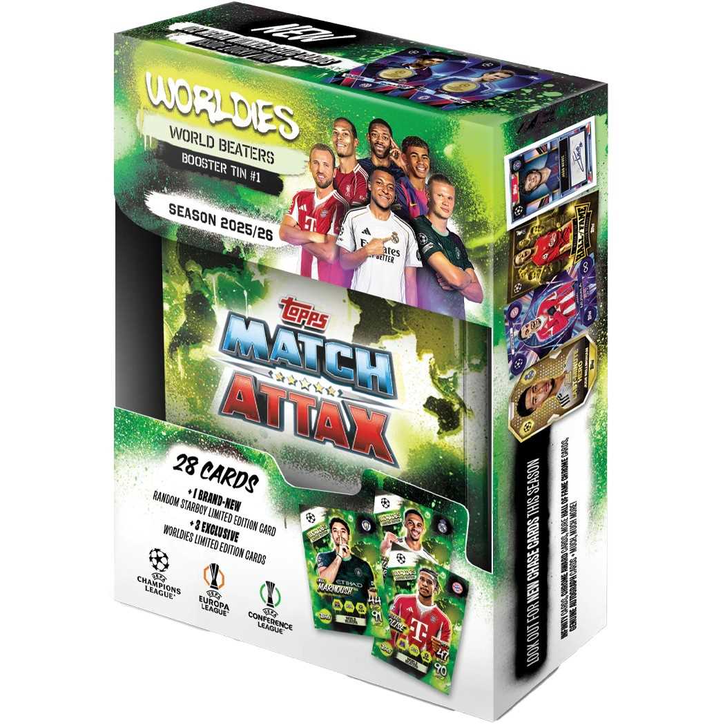 match attax extra booster box Topps Match Attax 25/26 Gladiators Mega Tin Battlers – Trading Cards C