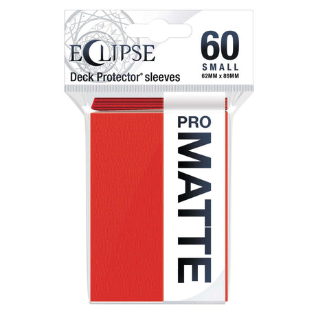 Eclipse Matte Small Card Sleeves: Apple Red (60)