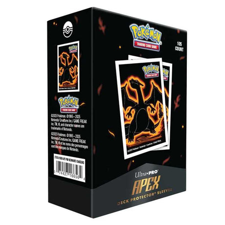 Pokémon Neon Kanto Apex Deck Protector Sleeves - Charizard (105ct)